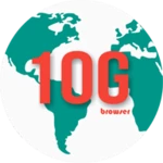 10g browser android application logo